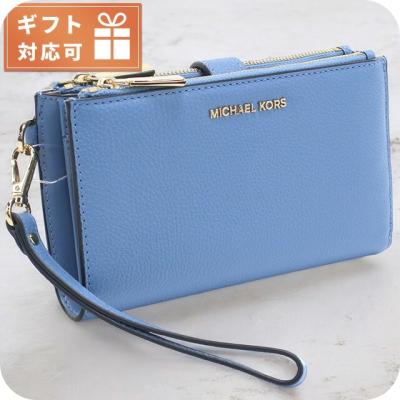 MICHAEL KORS 青 長財布 ファスナー式 中古・古着通販】MICHAEL KORS (マイケルコース) 長財布 ブルー