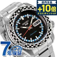 5/23はさらに+18倍 セイコー5 スポーツ チェッカーフラグ 自動巻き 腕時計 ブランド メンズ Seiko 5 Sports SBSA245 アナログ ブラック 黒 日本製 | 腕時計のななぷれYahoo!店
