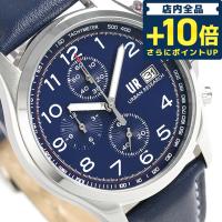 4/28はさらに+20倍 クロノグラフ 革ベルト 腕時計 ブランド UR003-02 アーバンリサーチ メンズ | 腕時計のななぷれYahoo!店