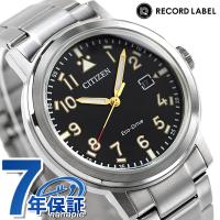 4/28はさらに+10倍 シチズン コレクション レコードレーベル 限定モデル エコドライブ ソーラー メンズ 腕時計 ブランド AW1620-81E CITIZEN ブラック | 腕時計のななぷれ