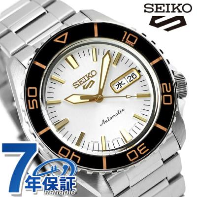 Seiko 5 メンズ腕時計（文字盤カラー：ホワイト系）｜腕時計、懐中時計