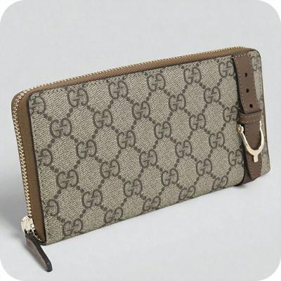 GUCCI ラウンドファスナー長財布 GGスプリームのおすすめ人気