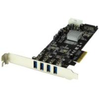 ＳｔａｒＴｅｃｈ．ｃｏｍ USB増設カード/PCIe 2.0 - 4x USB-A/SATA・LP4電源/5Gbps 目安在庫=△ | ナノズ ヤフー店