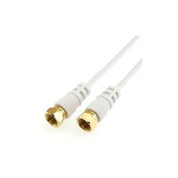 ホーリック 極細アンテナケーブル 5m ホワイト 両側ネジ式コネクタ メーカー在庫品 | ナノズ ヤフー店