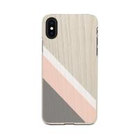 ｍａｎ＆ｗｏｏｄ iPhone XS / X real wood case Suit Pink 目安在庫=○ | ナノズ ヤフー店