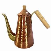 TSUBAME＆Kalita ドリップポット スリム 700CUW 銅 ウッドハンドル 取り寄せ商品 | ナノズ ヤフー店