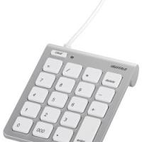 テンキーボード Mac用 USB接続 スリム 独立キー シルバー BSTK08MSV 取り寄せ商品 | ナノズ ヤフー店