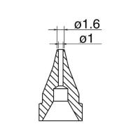 アズワン はんだ吸取器（FR410-81）用ノズル　SS型 (1個) 取り寄せ商品 | ナノズ ヤフー店