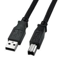 サンワサプライ ナイロンメッシュUSB2.0ケーブル 1.5m KU20-NM15K メーカー在庫品 | ナノズ ヤフー店