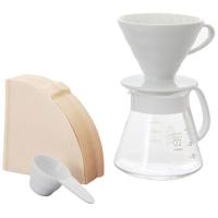 HARIO V60セラミックドリッパー02セット ホワイト 取り寄せ商品 | ナノズ ヤフー店