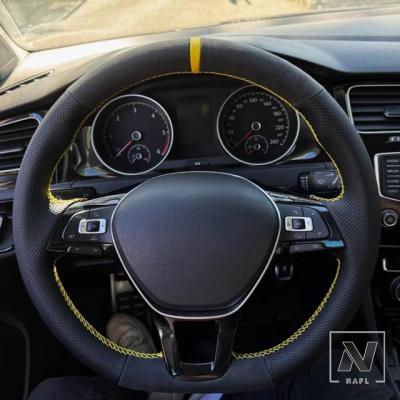 ステアリングホイールパネル装飾カバースパンコールトリム マットシルバー、VW ジェッタ MK7 2018〜2021 対応(Carbo vwゴルフ7ステアリングカバーの商品一覧 通販 - Yahoo!ショッピング