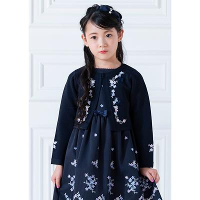 メゾピアノ　セレモニー　刺しゅう　ボレロ 楽天市場】メゾピアノ(mezzo piano)花刺しゅう ニットボレロ