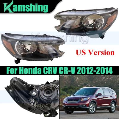 ホンダ、CR−V左右ヘッドライト ヘッドライト 07-11ホンダCR-V CRV光沢ブラックプロジェクターヘッド