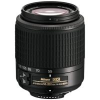 Nikon AF-S DX Zoom Nikkor ED 55-200mm F4-5.6G ブラック ニコンDXフォー (中古品) | 夏目ストア