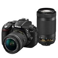 Nikon デジタル一眼レフカメラ D5300 AF-P ダブルズームキット ブラック D5(中古品) | 夏目ストア