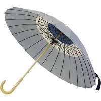 サントス 24K55cmグラスファイバー うららか グレー 55cm レディース 長傘 雨傘 手開き JK-139 | stonevilleage