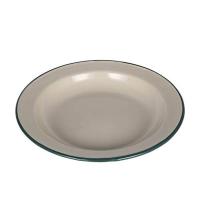 ダルトン(Dulton) キャンプ 食器 ENAMELED PLATE L BEIGE/GREEN K19-0103 | nature.yshop