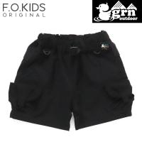 パンツ F.O.KIDS Kid’s grn outdoorコラボ TEBURA SHORTS mini キッズ 130 ブラック | ナチュラム アパレル専門店