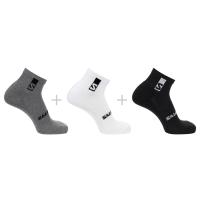 ソックス・靴下 サロモン EVERYDAY ANKLE 3-PACK(エブリデイ アンクル 3パック) S BLACK/WHITE/M.G.MELANGE | ナチュラム アパレル専門店