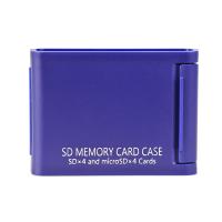 ケンコー SDメモリーカードケースAS 4枚収納タイプ(SDカード4枚+microSDカード4枚収納可能) ブルー | ナチュラム アウトドア専門店