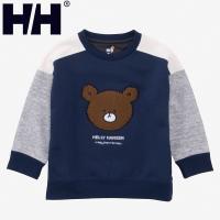 トップス ヘリーハンセン K HELLY BEAR SWEAT CREW(キッズ ヘリーベアスウェットクルー) 120cm オーシャンネイビー(ON) | ナチュラム アウトドア専門店