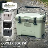 キャンプクーラー ハイランダー ハイランドクーラーボックス 25L クーラーBOX 保温 保冷 収納 バーベキュー 1年保証 25L セージグリーン | ナチュラム アウトドア専門店