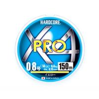 ルアー釣り用PEライン デュエル HARDCORE X4 PRO(ハードコア X4プロ) 150m 0.8号 イエロー | ナチュラム Yahoo!ショッピング店
