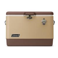 18.19日全品+P5% キャンプクーラー コールマン(Coleman) 54QT スチールベルト クーラー 約51L バターナッツ | ナチュラム Yahoo!ショッピング店