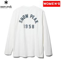 トップス(レディース) スノーピーク Foam Printed L/S T shirt Snow Peak 1 White | ナチュラム Yahoo!ショッピング店