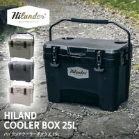 キャンプクーラー ハイランダー ハイランドクーラーボックス 25L クーラーBOX 保温 保冷 収納 バーベキュー 1年保証 25L ブラック | ナチュラム Yahoo!ショッピング店
