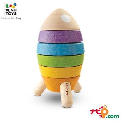 Amazon.com: PlanToys Wooden Sorting and Stacking Rocket with