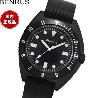 ベンラス BENRUS 腕時計 メンズ TYPE-I BLACK ブラック ミリタリーウォッチ | neelセレクトショップ 2nd Yahoo!店