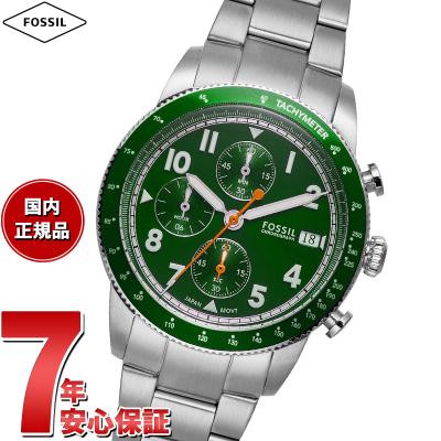 FOSSIL メンズ腕時計（文字盤カラー：グリーン系）｜腕時計、懐中時計