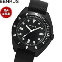 ベンラス BENRUS 腕時計 メンズ TYPE-I BLACK ブラック ミリタリーウォッチ | neelセレクトショップ Yahoo!店