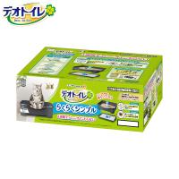 倍々+5倍！最大ポイント26倍！本日限定！ユニ チャーム デオトイレ らくらくシンプル 本体セット ダークグレー 猫用 システムトイレ | ペットショップkojikoji