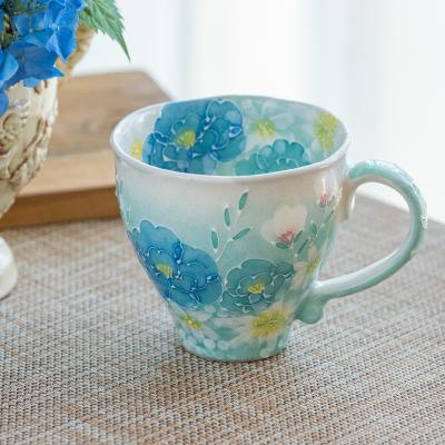 青い花柄の陶器食器セット 青い花柄の陶磁器皿5枚セット - メルカリ