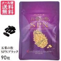 五葉の松SPNブラック 90粒入り 五葉松種子 ピノレン酸 リグニン サプリメント 国内特許 日本三晶製薬 メール便 送料無料 yp1 | いきいきショップねんりん