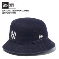 ニュー エラ NEW ERA バケット01 ニューヨーク・ヤンキース クーパーズタウン ネイビー バケットハット 帽子 | Neo Globe Yahoo!店
