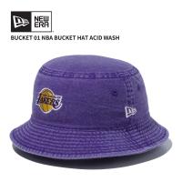 ニュー エラ NEW ERA バケット01 NBA Bucket Hat Acid Wash ロサンゼルス・レイカーズ パープル バケットハット 帽子 | Neo Globe Yahoo!店