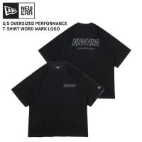 ニュー エラ NEW ERA 半袖 オーバーサイズド パフォーマンス Tシャツ Word Mark Logo ブラック × グレー トップス カットソー | Neo Globe Yahoo!店