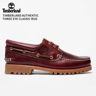Timberlandティンバーランド3eyeスリーアイ バーガンディ27㎝ 定番】スリーアイ(3eye) クラシックラグ メンズ（モカシン/デッキ