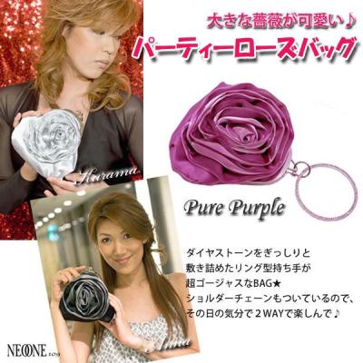 並行輸入品】 パーティーバッグ ローズ 薔薇のバッグ クラッチバッグ