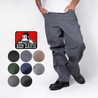 ベンデイビス ワークパンツ BEN DAVIS THE ORIGINAL BENS PANTS RN30512 Black Brown Charcoal Navy Olive 5ポケット 10.5オンス生地 頑丈 ロゴ 定番 チノパン