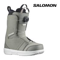 [日本正規品]スノーボード ブーツ サロモン ファクション ボア 2024 SALOMON FACTION BOA Steeple Gray Pewter White スノボー 23-24 男性 メンズ | Ne.S.T