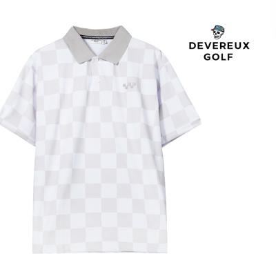 DEVEREUX GOLF】デヴァロー チェック襟 ポロワンピース M DEVEREUX