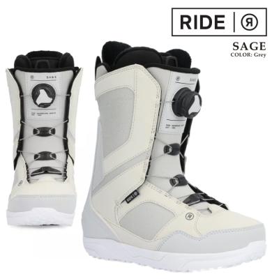 RIDE SAGE 25cm スノボード ブーツ BOA 男女兼用 ホワイト 白 RIDE Sage Snowboard Boots 2025 | RIDE Snowboards