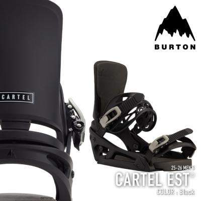 BURTON CARTEL ビンディング Sサイズ スノーボード 黒 バートン BURTON バートン ビンディング メンズ 25-26 Burton カーテル