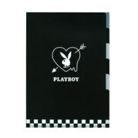 PLAYBOY＜プレイボーイ＞　5インデックス　クリアファイル　ハート　A4　63185　[M便 1/10] | シブヤ文具