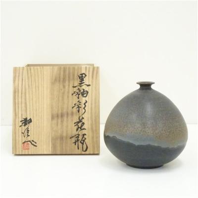 笠間焼 花瓶 花入 作家物 共箱付き 青釉 壺 陶芸 笠間焼 花瓶のおすすめ人気商品一覧 通販 - Yahoo!ショッピング