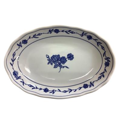 チェコの陶磁器ブランド「ピルケンハマー」の「ローズ アイビー」シリーズのお皿 チェコの陶磁器ブランド「ピルケンハマー」の「ローズ アイビー